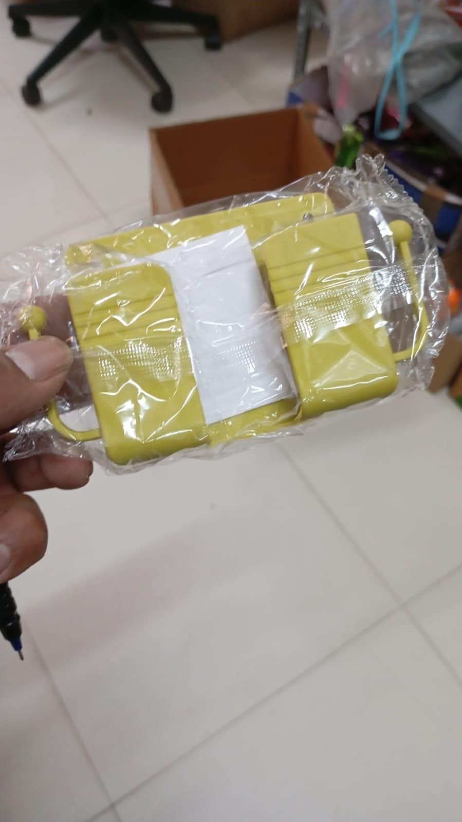 Wall-Mounted Mobile Holder with Adhesive Strips (Pack of 4 / 8)