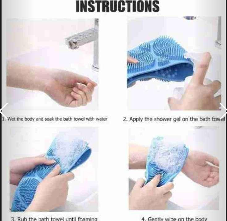 Silicone Body Back Scrubber – Dual-Sided for Deep Cleaning